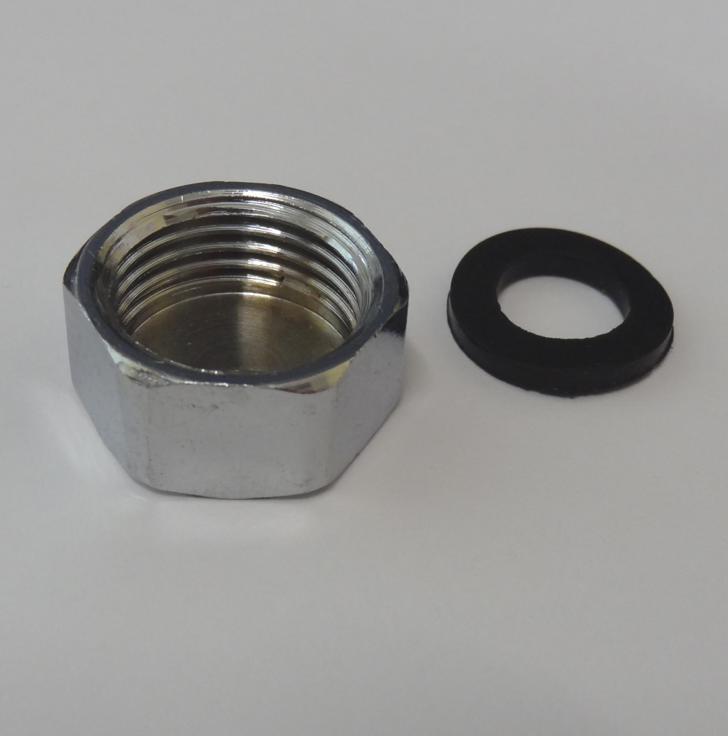 Chrome Plated Bsp Brass Cap Blank Nut With Washer Stevenson