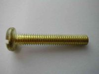 M4 (4mm) x 25mm Pan Head Brass Screw